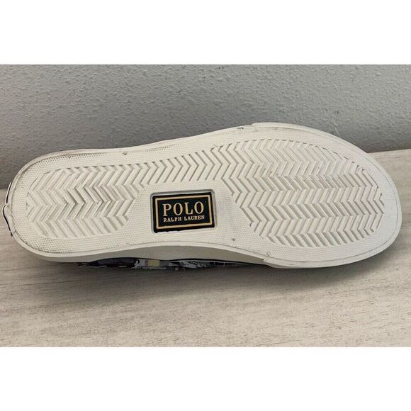 Polo Ralph Lauren Men's Sz 9.5 Keaton Tiger Patchwork Slip-On Sneakers - Picture 5 of 11